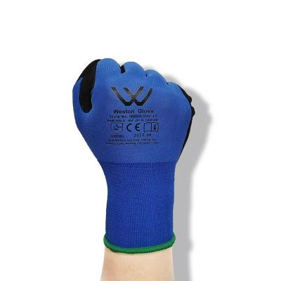 China Anti-slip Professional Process Technology Breathable Fabric Industrial Supply Anti Slip Work Protective Working Gloves for sale