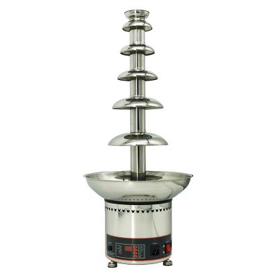 China Easy Operation 304 Stainless Steel 4/5/6/7 Layer Commercial Chocolate Fountain Easy Operation With Temperature Control for sale