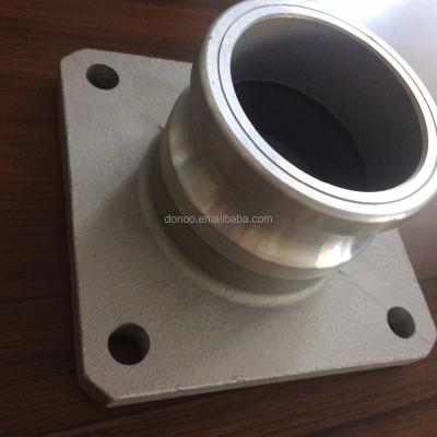 China High Quality Aluminum Alloy Square Flange Industry Truck Industry Tank Male Coupler For Oil Tank Camlock for sale