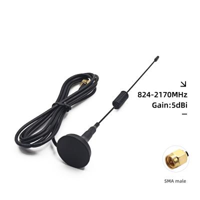 China GSM 3-12dbi Suction Cup Antenna With SMA Female Connector RG174 Extension Cable Length 1M BWGSMXWX170-9ZL1000J Female Magnetic Bass Antenna for sale