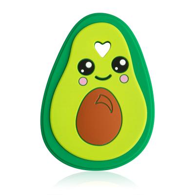 China Hot Soft Chew Baby Teether Soother Toy Bpa Free Silicone Teethers Baby Teether Food Grade Fruit Avocado Teether Bpa Free Baby Toy Pending for sale