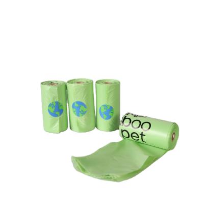 China Stocked Compostable Fanno Earth Rate Friendly Starch Dog Poop Bags for sale