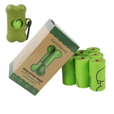 China Custom Stocked Fanno Earth Rate Friendly Compostable Pet Poop OEM Manufacturer Dog Poop Bag for sale