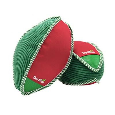 China Stocked Durable Dog Chew Ball Toy Fabric Football Toy for sale