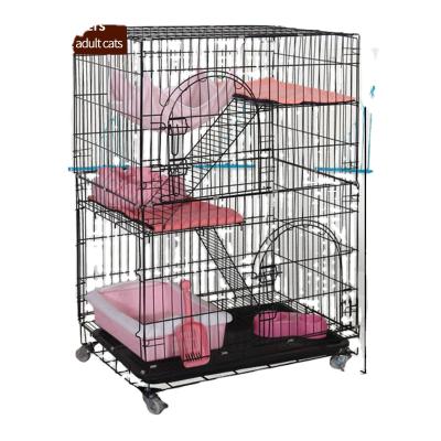 China Hot Sale Cat Cages Veterinary Collapsable Carriers Hobby Cage for sale