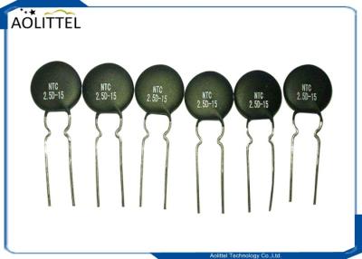 Chine Lancement négatif 7.5mm de coefficient de température 7A de l'ohm 15mm de la thermistance 2.5D-15 2,5 du disque NTC à vendre