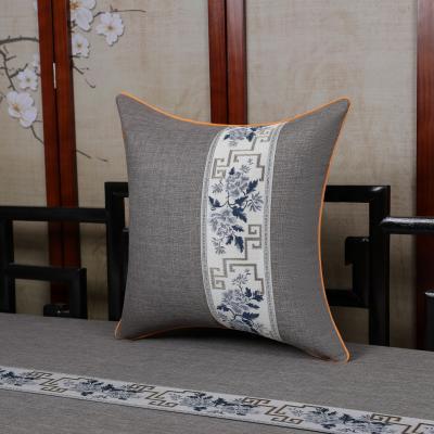 China High Quality Viable Size Canvas Ergonomic Pillow Belt Solid Color Parquet Solid Color Pillow Cover for sale