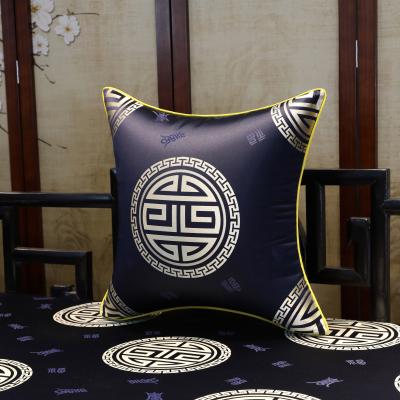 China Viable Custom High Quality Fabric Embroidered Pillow Cover Pillow Embroidered Furniture Decorative Pillow for sale