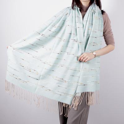 China Hot Selling Casual Fashion Color Cashmere Scarf For Winter Edge Scarf for sale