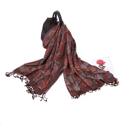 China 2021 Casual Wholesale Women's Winter Warm Thick Cotton Shawl for sale