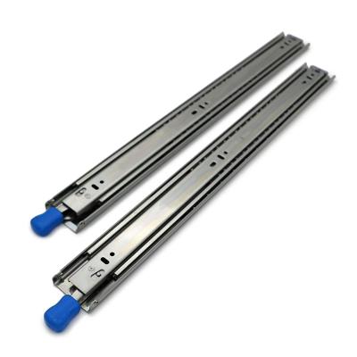 China Heavy Load Triple Self Locking Telescopic Slide For Drawer à venda