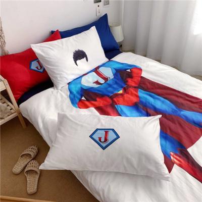 China Superman Home Cartoon 3D Printing Comforter Set Digital Printing Fill Microfiber For Miners for sale