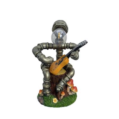 China High Quality Solar Light Solar Garden Guitar Robot Home Decoration Solar Light Light for sale