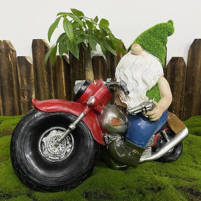 China Wholesale Solar Waterproof Solar Light Outdoor Solar Garden Light Garden Motorcycle Statue Garden Lighting Decoration for sale