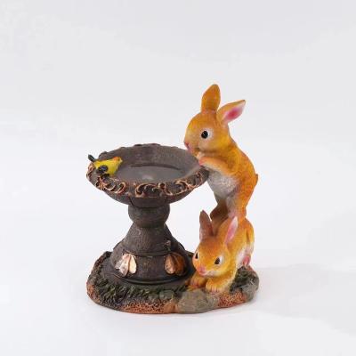 China Hot Selling Garden Light Wholesale Solar Garden Light Outdoor Garden Decoration Rabbit Statue Solar Lights Solar Powered for sale