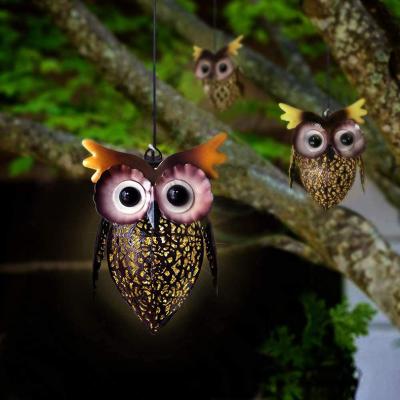 China Garden Owl Lights New Design Wholesale Waterproof Solar Outdoor Solar Light Energy Saving Garden Solar Lighting for sale