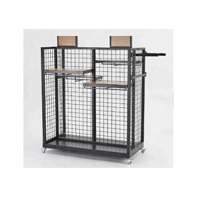 China Corrosion Protection Customized Wire Grid Shelf Clothing Locker With Hook And Shelf Locker And Counter Shoes Sitting Flat for sale