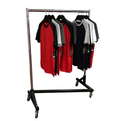 China Modern Customized Z Clothing Rack Garment Display Rolls Block Metal Clothes Hanging for sale