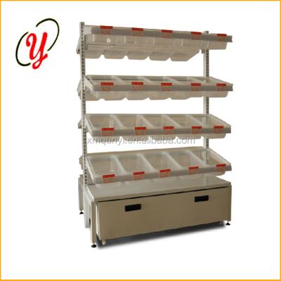 China Supermarket Rack Top Quality Metal Used Supermarket Rack Snacks Promotion Integrated Display for sale