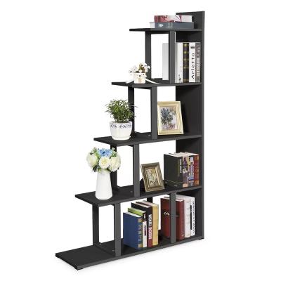 China Customized Modern Bespoke Creative Folding Bookcase Stage Type Creative Design Shelf Rack Furniture For Study Room for sale