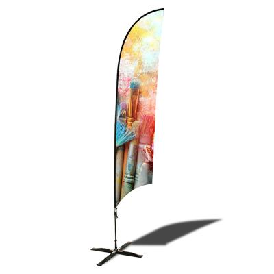 China Free Promotion Outdoor Advertising Cheap Custom Design Beach Flag Pole for sale