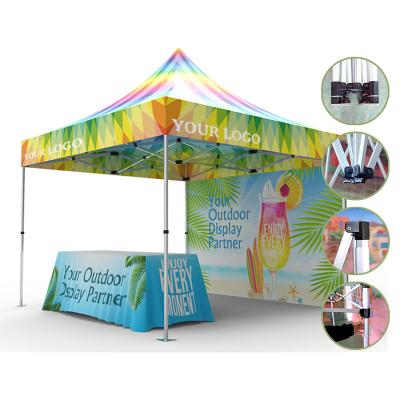 China UV Resistance Custom Canopy Tents Straight Leg 10x10 Tent Pop Up Canopy With Sidewalls for sale