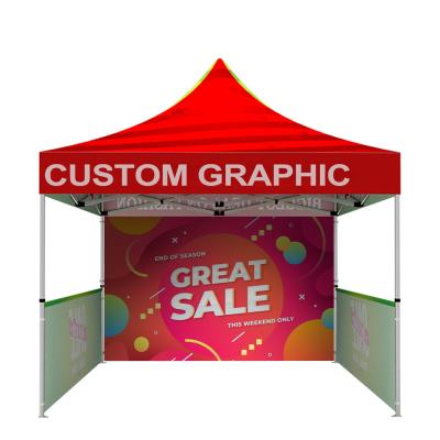 China Custom Portable Commercial Sale Canopy Tent Outdoor Trade Show 3x3m Noise Resistance UV Noise Up for sale