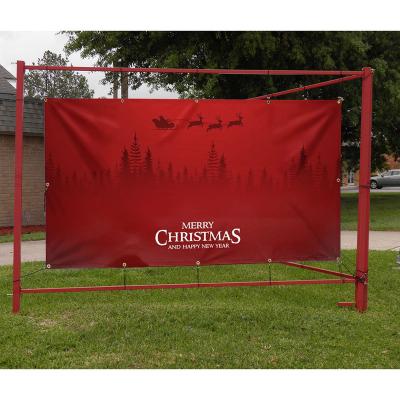 China Outdoor Advertising And Promotion PVC Banner Custom Waterproof Vinyl Christmas Banner Digital Printing for sale