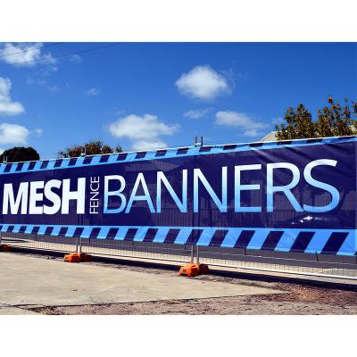 China Outdoor Custom Premium Mesh Printed Fence Banners And Advertising And Promotion Banner Fence Wraps for sale