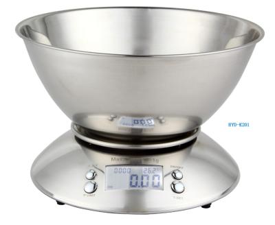 China Function CaptionMessage: Over Loading And Low Voltage Electronic Bowl 2L Digital Kitchen Food Scale for sale