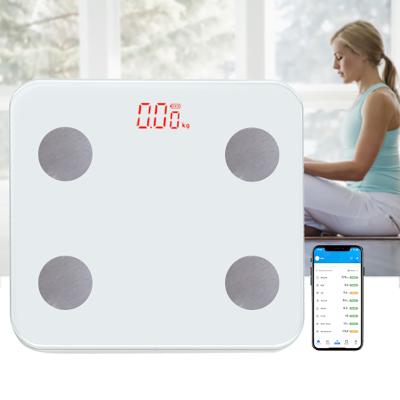 China WITH LID 180Kg Personal Smart APP BMI Weigh Digital Electronic Blue Tooth Body Fat Scale for sale