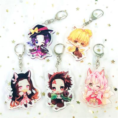 China Unique High Quality Cheap Resin Epoxy Factory Contact Customer Service Make Your Own Anime Glitter Hologram Key Chain Custom Acrylic Charm for sale