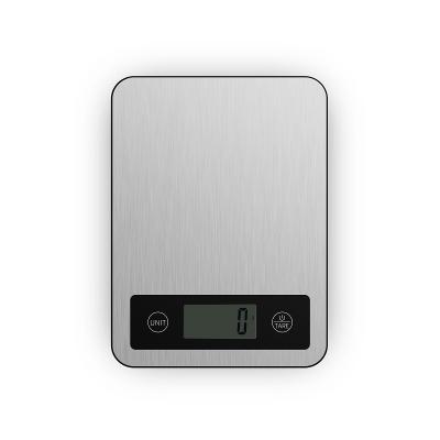 China Weight Measuring 5Kg 11Lb D 1G Stainless Steel Digital Kitchen Scale Weight Grams With DIS LCD Display for sale