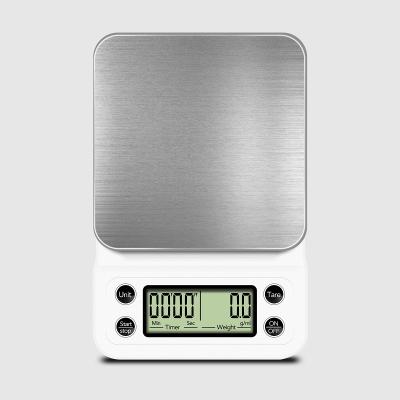 China Touch On 10% Off Mini 3000G Digital Waterproof Metal Stainless Steel Coffee Weight Scale For Drip Coffee for sale