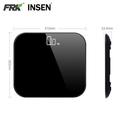 China Low Battery and Overload Indication OEM ODM Factory Price Digital Cheap Body Weight Bathroom Scale with Hidden LED Display for sale