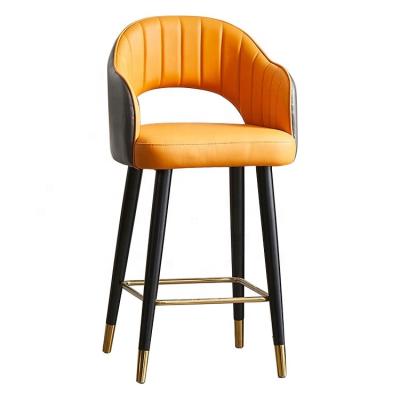 China Modern Nice Design Kitchen Bar Furniture Restaurant Wooden High Bar Chair for sale