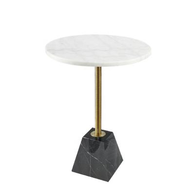 China Wholesale new style luxury whtie cooling marble table top coffee table and side table for sale