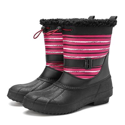 China CUSHIONING New Warm Winter Ladies Plus Size Snow Women's Casual Shoes Side Zipper Boots Female Waterproof Cotton Boots for sale