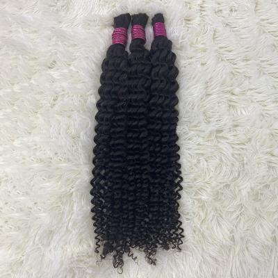 China Factory Cheap Wholesale Cuticle Straight Aligned Afro Curly Hair Bulk Natural Hair for sale