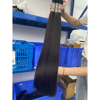 China Straight Raw Unprocessed Bulk Hair , Vietna Hair Bulk Cuticle Aligned Hair Wholesale for sale