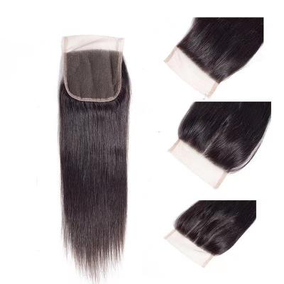 China Straight Wholesale 4x4 Lace Closures: 100% Wave, Natural Virgin Hair Lace Front Closure. for sale