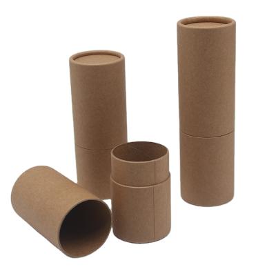 China Biodegradable Kraft Paper / Food Grade White / Black Paper Tubes Cardboard Boxes For Lip Blam Lipsticks Skin Care for sale