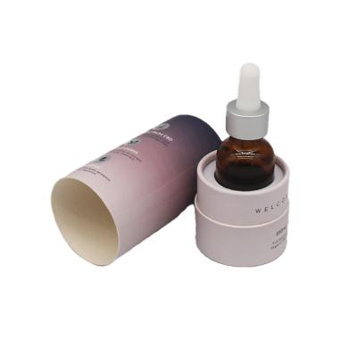 China Strong Hot Selling Biodegradable Paper CBD Cardboard Cylinder Packaging Tube With Supplement Essential Oil for sale