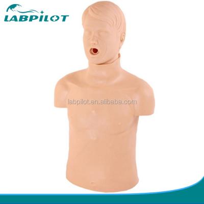 China Maniquí humano realista para el entrenamiento de habilidades básicas de emergencia Entrenamiento de RCP de mitad del cuerpo en venta