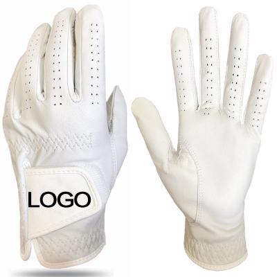 China OEM Custom Most Popular Men's Rofessional Golf Sports Gloves Anti Slip Microfiber For White for sale