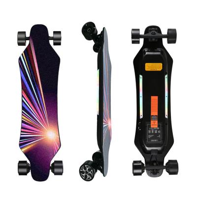 China Wholesale youth allterain 70mm best pu wheels all wheel drive maple electric skateboard 20km/h for sale