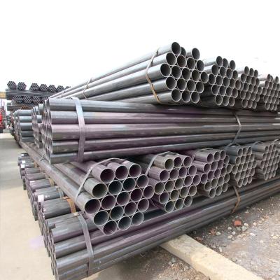 China Hollow Section Porcelain Black Structural Construction Materials Carbon Construction Mild Steel Pipe for sale