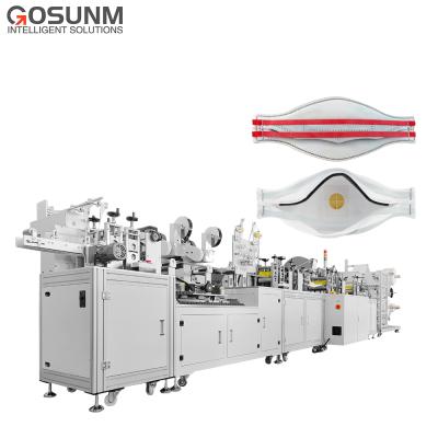 China energy & GOSUNM Ear-loop 9332 Mining Fish KF94 Red Type Mask Making Machinery for sale