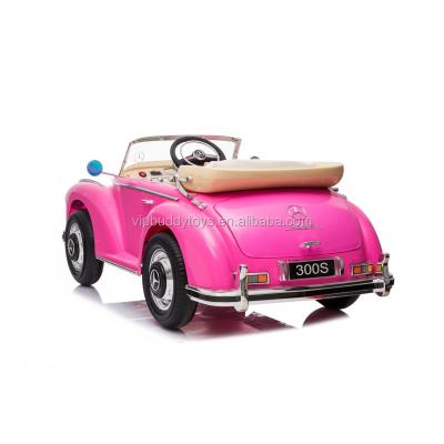 China Ride On Toy VIPBUDDY Licensed Mercedes Benz 300S Kids Ride On Electric Car Pink Toy for sale