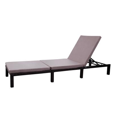 China Modern Simple Commercial Patio Sun Bed Outdoor Sun Lounge For Pool Hotel Garden for sale